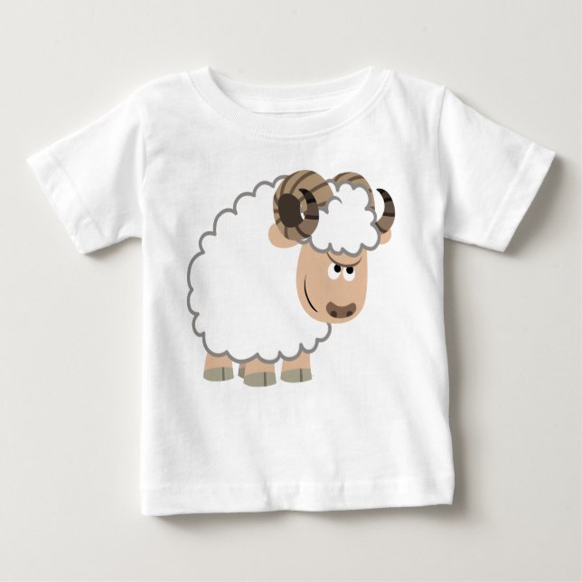 T-shirt sûr mignon de bébé de RAM de bande (Devant)