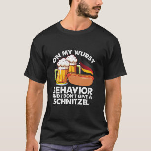 T-shirt Sur mon comportement de vague ne donnez pas Schnit