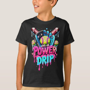 T-shirt Sur un Softbyll de crème glacée de drip de puissan