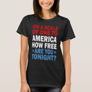 T-shirt Sur Une Échelle À L'Amérique À Quel Point Êtes-Vou