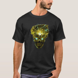 T-shirt Surcharge Mentale | Crâne Explosant Énergie Cosmiq