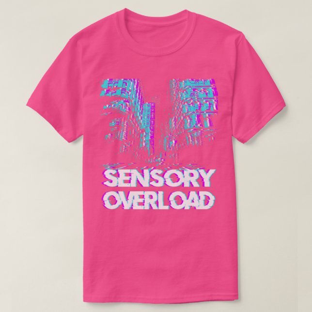 T-shirt surcharge sensorielle conception de l'autisme (Design devant)