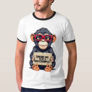 T-shirt Surdimensionné -chemise I Funny Monkey Graphic Tee
