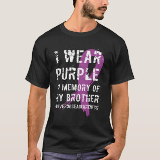 T-shirt Surdose Sensibilisation Purple Mémoire De Mon Frèr