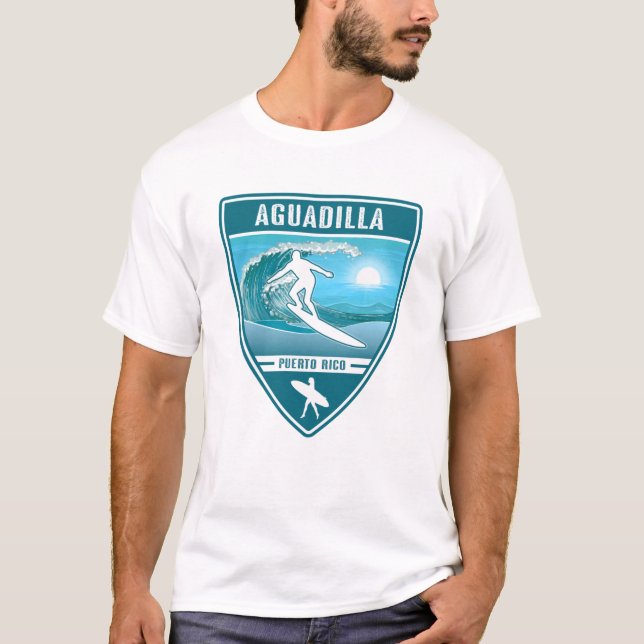 T-shirt Surf Aguadilla Porto Rico (Devant)