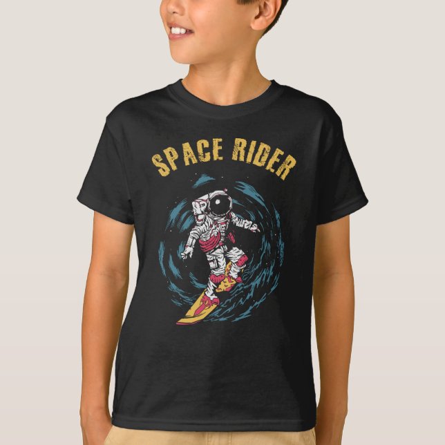 T-shirt Surf Astronaut Spatial Surfer (Devant)