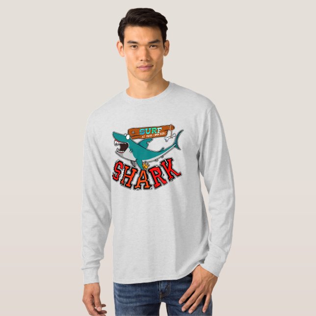 T-shirt Surf avec requin (Devant entier)