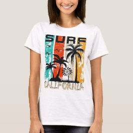 T-shirt Surf California Bliss : Marcher dans les vagues