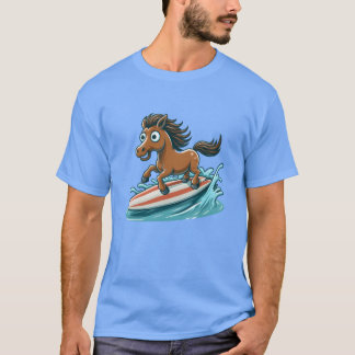 T-shirt Surf Cheval cadeau