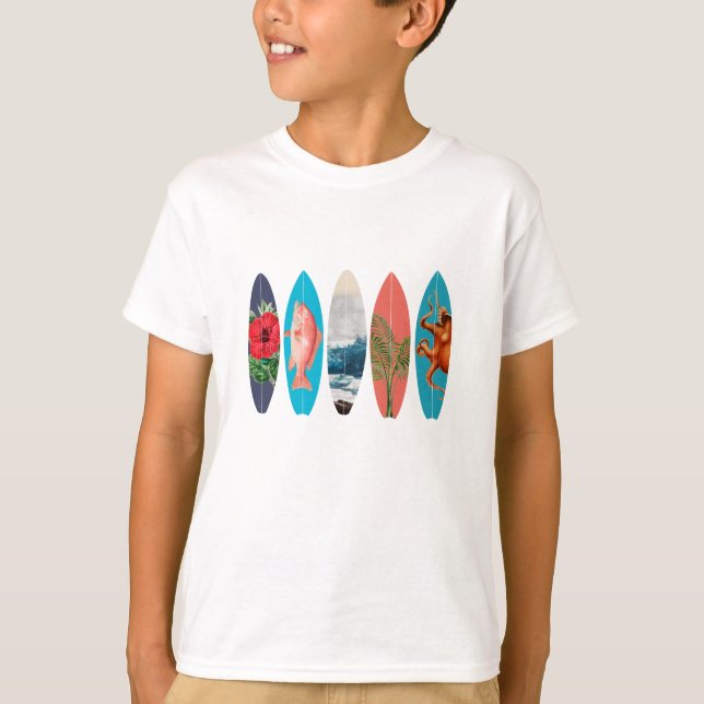 T-shirt Surf coloré (Devant)