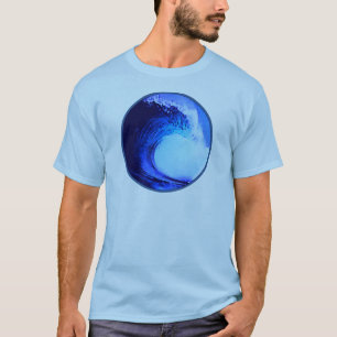 T-shirt surf cool bleu vague