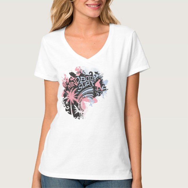 T-shirt Surf de corps d'esprit pour des femmes (Devant)