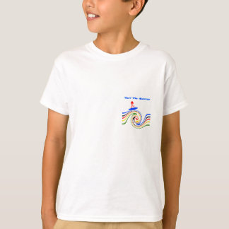 T-shirt Surf de l'arc-en-ciel