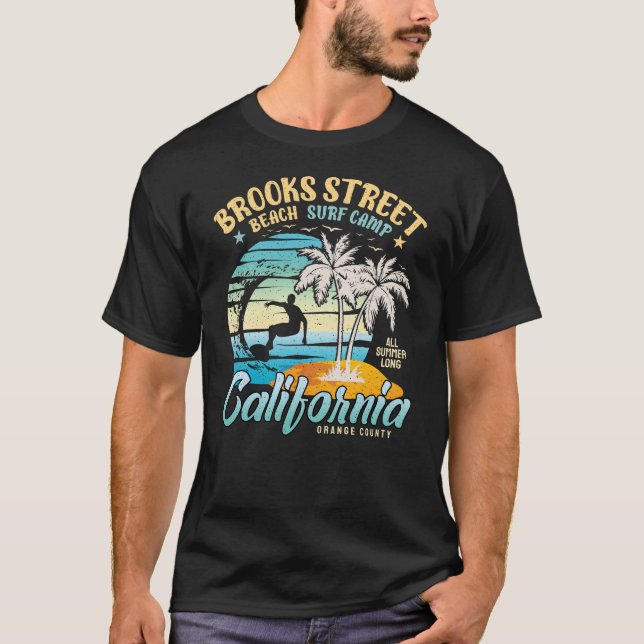 T-shirt Surf de plage de Brooks Street Camp Surf Californi (Devant)