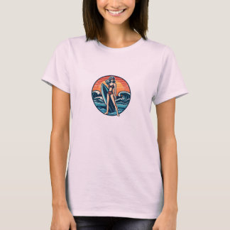 T-shirt Surf de plage fille