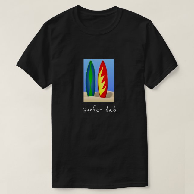 T-shirt Surf de planches de surf de slogan de papa de (Design devant)