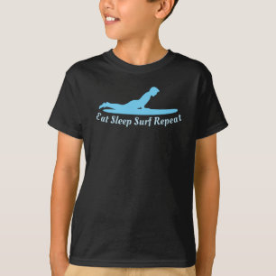 T-shirt Surf de sommeil de manger répéter