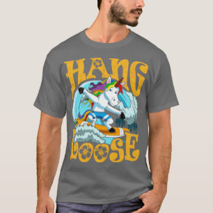 T-shirt Surf de surf Hang Loose Unicorn Surfer