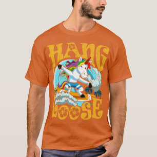 T-shirt Surf de surf Hang Loose Unicorn Surfer
