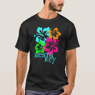 T-shirt Surf de voyage tropical de Siesta Key Beach