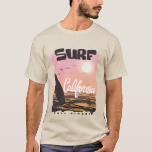 T-shirt Surf en Californie et Hawaï - Plages Époustouflant
