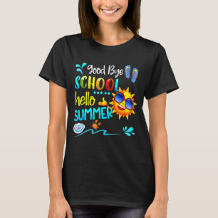 T-shirt Surf Good Bye School Bonjour Été Dernier Jour De S