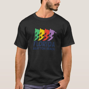 T-shirt Surf Grayton Beach Fl Surfer Grayton Beach Vintage