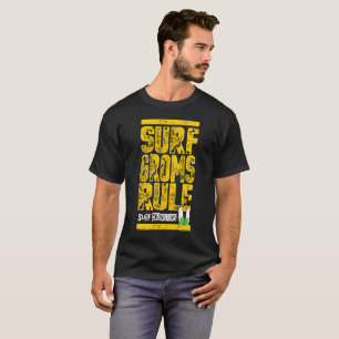 T-shirt Surf Groms, la loi ! ! ! (impression simple jaune)