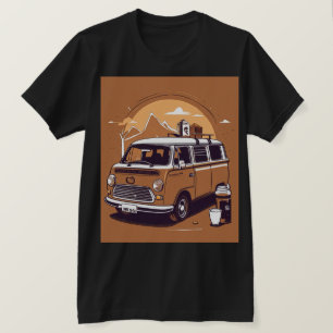 T-shirt "Surf : Happy Camper Van Sticker"
