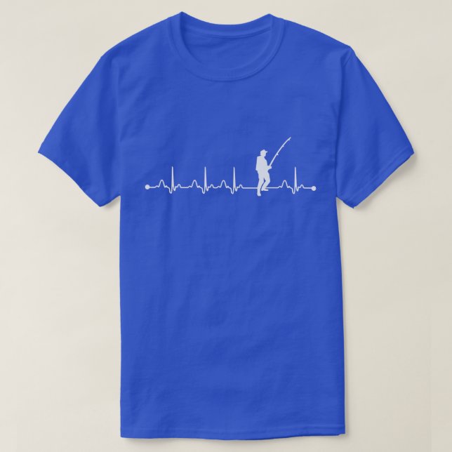 T-shirt Surf homme Pêche battement de coeur EKG Pulse Surf (Design devant)