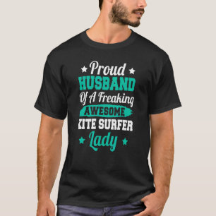 T-shirt Surf Kitesurf Kiteboarding Kite Surfer Husba