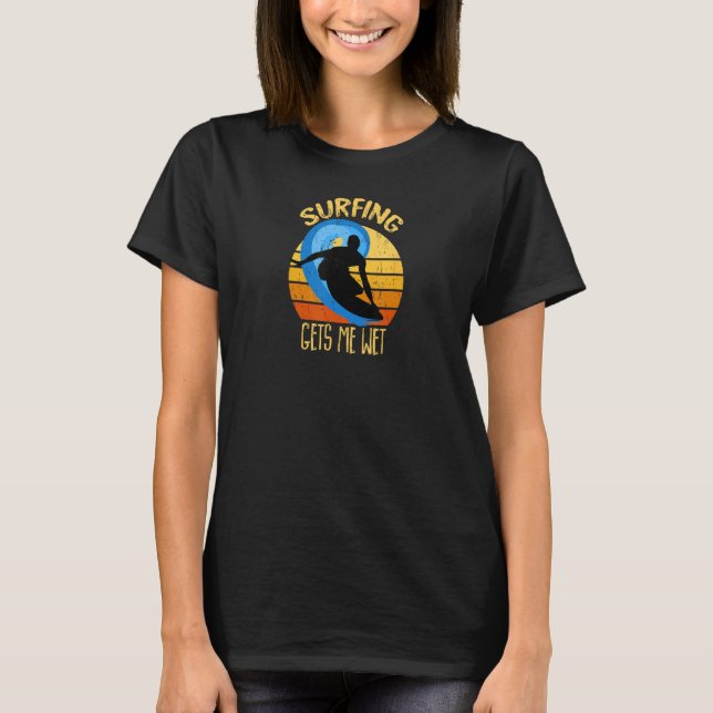 T-shirt Surf Me Donne Wet Surfer Surf (Devant)