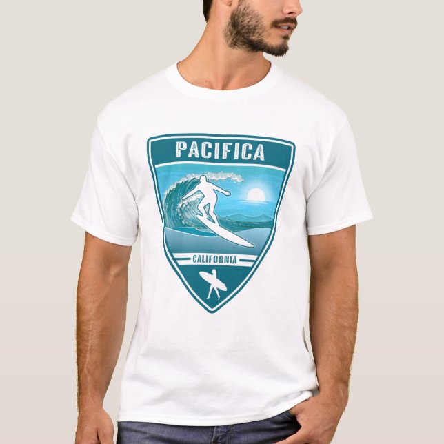 T-shirt Surf Pacifica Californie (Devant)