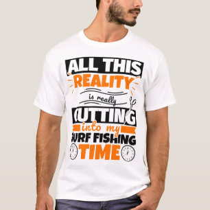 T-shirt Surf Pêche drôle Dire Hobby
