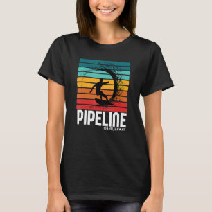 T-shirt Surf Pipeline Oahu Beach Vintage Retro Surf