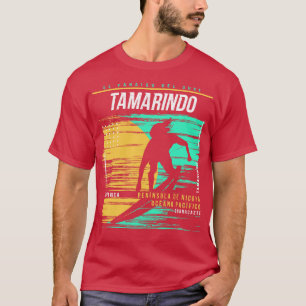 T-shirt Surf rétro Tamarindo Costa Rica Surfer Vintage