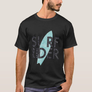 T-shirt Surf Rider Typographie surf de surf Eté Citations 
