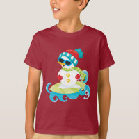 Surf Snowman Tee
