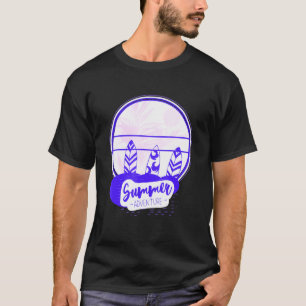 T-shirt Surf Summer Adventure Surfboards Bi Color