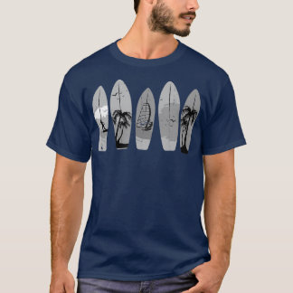 T-shirt Surf Surfboard Vintage Classic Retro Surfer