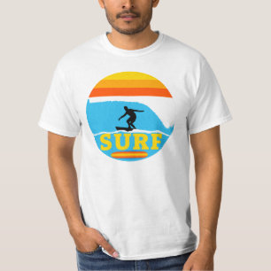 T-shirt SURF - Surfer rester sur le plateau. Conception vi