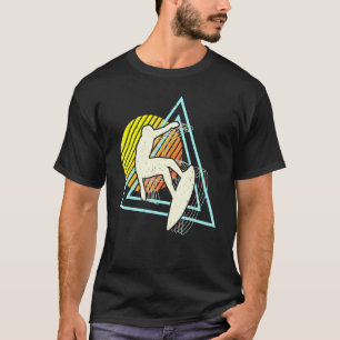 T-shirt Surf Surfer Sunset Vaporwave Surfboard