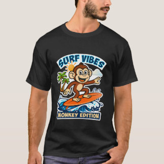 T-shirt Surf vibes - monkey edition