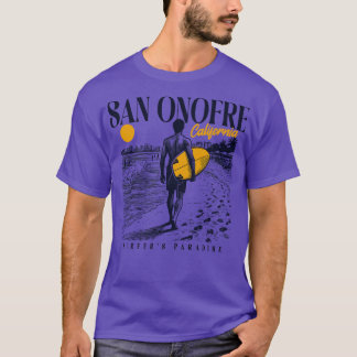 T-shirt Surf vintage San Onofre California Retro Surfer