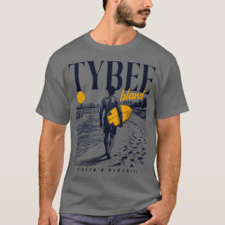 T-shirt Surf vintage Tybee Island Georgia Retro Surfer