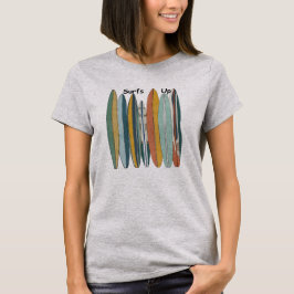 T-shirt Surfboards In A Row Women And Teens Surf's Up
