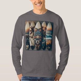 T-shirt Surfboards peints hawaïens