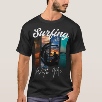 T-shirt Surfe avec moi – Vibes Rétro Plage