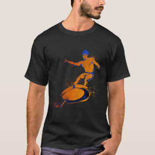 T-shirt Surfer à huile colorée