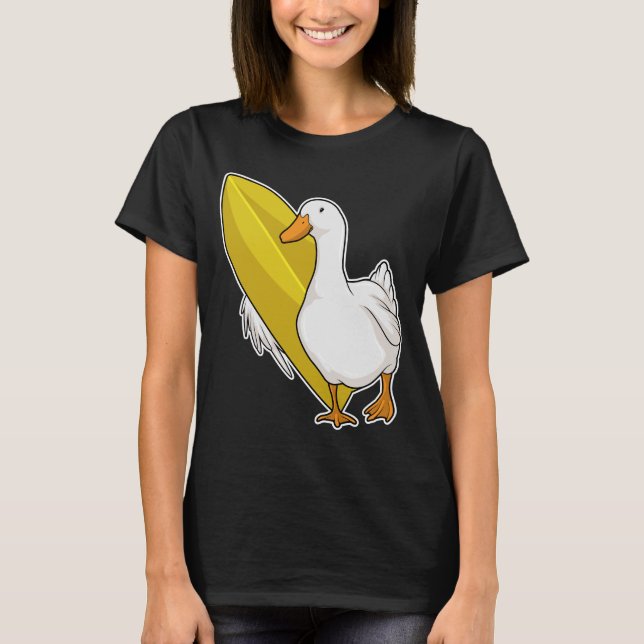 T-shirt Surfer de canard (Devant)